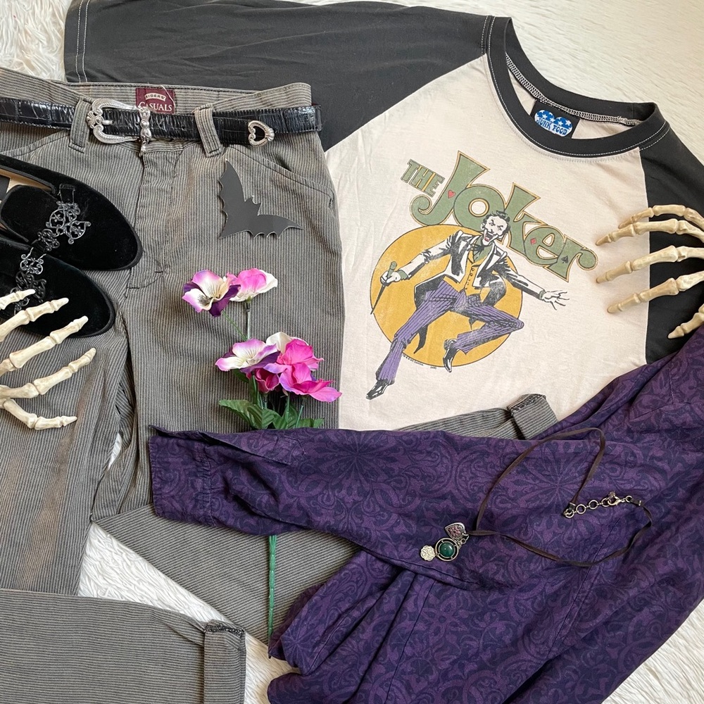 Y2k JUNKFOOD The Joker Raglan baseball tee - Picture 7 of 17